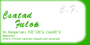 csatad fulop business card